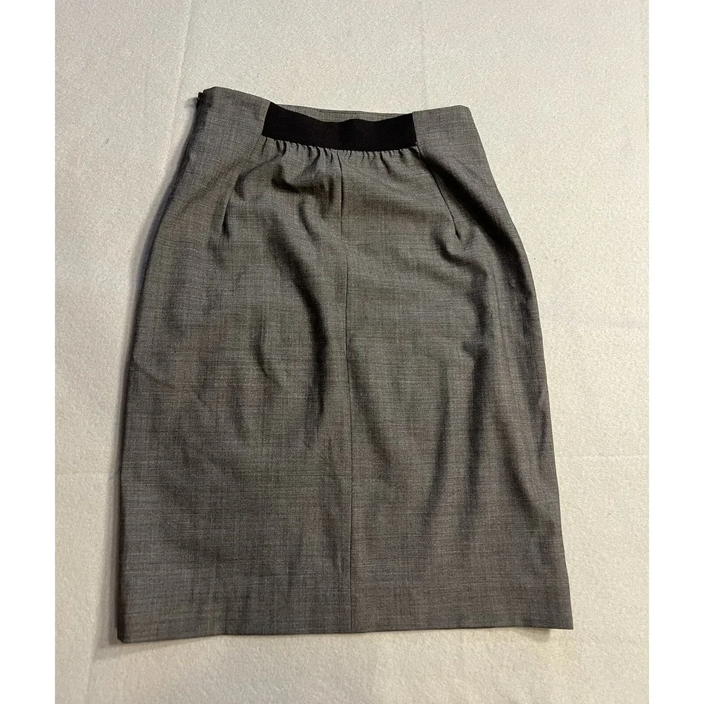 Babaton Grey  Wool / Rayon  Blend Straight Pencil Skirt Size 4 / S